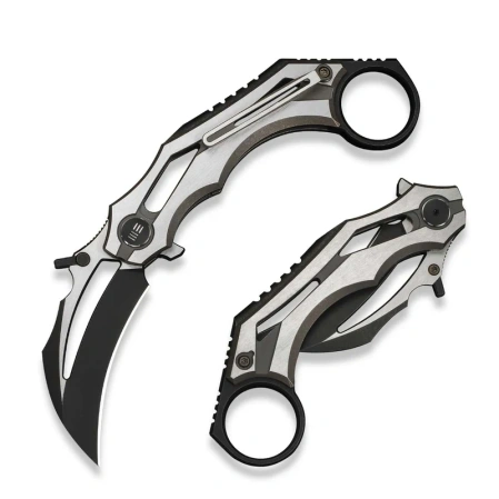 Nóż składany WeKnife Cryonix Bronze/Satin Titanium, Black Stonewashed/Satin M390 (WE24070-3)