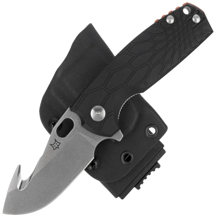 Fox Core Hunter Knife Black FRN, Stonewashed Becut by Jesper Voxnæs (FX-624 B)