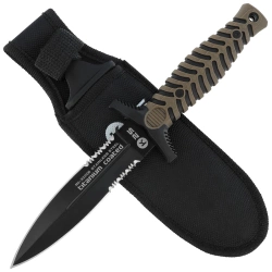 Nóż boot K25 RK-32206 Coyote ABS/Black Rubber, Black Titanium 7Cr17Mov