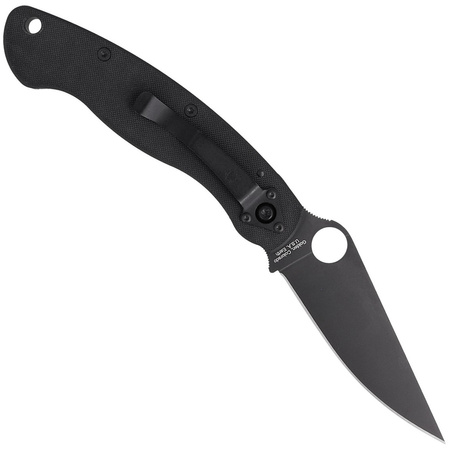 Nóż składany Spyderco Military G-10 Black / Black Blade (C36GPBK)