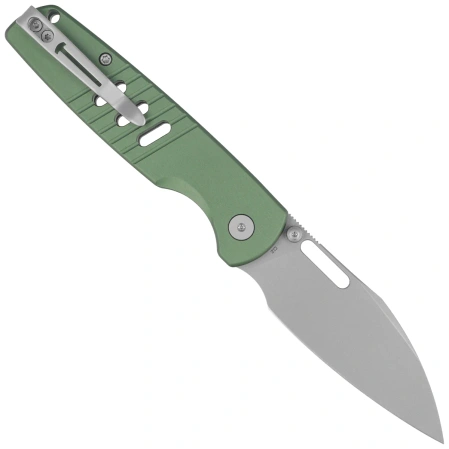 Nóż składany Bestechman Vector Green Aluminium, Bead Blasting D2 (BMK15C)
