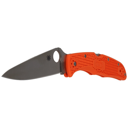 Spyderco Endura 4 FRN Orange Flat Ground PlainEdge Knife (C10FPOR)