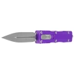 Microtech Dirac Delta D/E OTF Knife Purple Aluminum, Apocalyptic by Tony Marfione (227-10APPU)