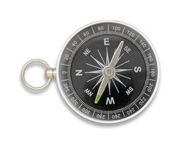 Kompas Barbaric Pocket Silver Aluminum Ø 4.3 cm (33891)