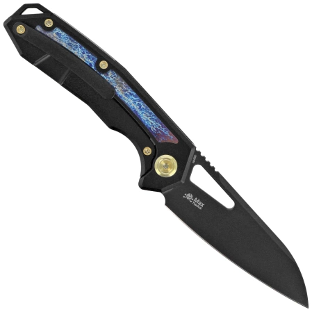 Kubey KB Knives Vagrant Black Titanium/Timascus, Black DLC CPM S35V by Maksim Tkachuk (KB284I)