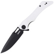 Kubey Raven KB245F Knife Ivory G10, Dark Stonewashed AUS-10 by Jelly Jerry