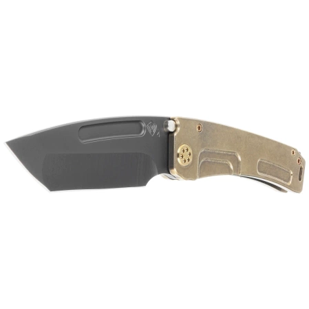 Nóż składany Medford Marauder-H T/E Bronze Titanium, Bronze HW/Clip, Black DLC S45VN by Greg Medford (MK045SPD-36A1-T1CP-BP)