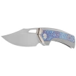 WeKnife Nefaris LE No 057/260 Gray/Flamed Titanium, Hand Rubbed Satin CPM 20CV (WE22040FA-1)