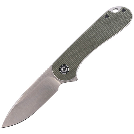 CIVIVI Knife Elementum Flipper Dark Green Micarta, Satin Finish (C907T)