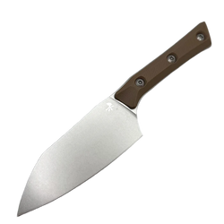 Microtech Santoku 4.2'' Kitchen Knife Coyote Tan G10, Stonewashed MK390 (3300-10CE)