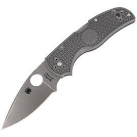 Spyderco Native 5 FRN Grey Maxamet PlainEdge Knife (C41PGY5)