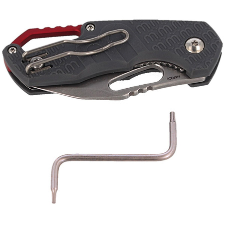 Nóż składany MKM Isonzo Clip Point Grey FRN, Stonewashed N690 by Jesper Voxnæs (MK FX03-3PGY)