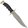 Muela 95-180 Black Rubber, Satin 420 knife