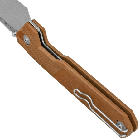 Civivi Hid Knife Brown G10, Satin 14C28N by Ostap Hel (C23008-3)