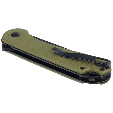 Civivi Button Lock Elementum II Knife OD Green G10, Black Stonewashed Nitro-V (C18062P-3)
