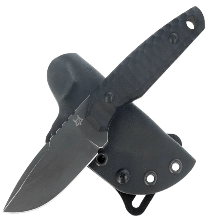 Nóż Fox KS Black G10, Top Shield Antracite Stonewashed Niolox by GZ Tactical Knives (FX-627 G10B)