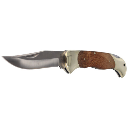 Herbertz CJH Burl Wood/Nickel Silver Knife, Satin 420 (163112)