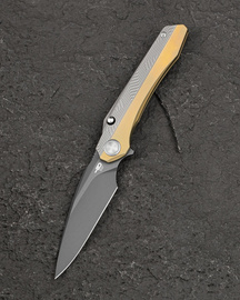Bestech Wet Nellie Knife Bronze/Gray Titanium, Grey PVD MagnaCut by Grzegorz Grabarski (BT2505D)