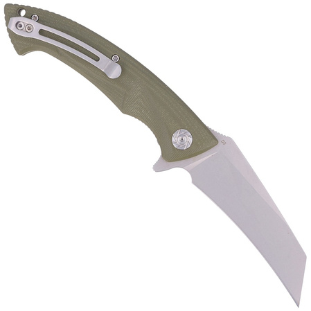 Nóż składany Kubey Anteater OD Green G10, Sandblasted D2 (KU212B)