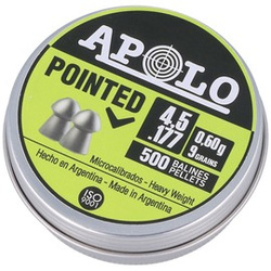 Apolo Pointed AirGun Pellets .177 / 4.52 mm, 500 pcs 0.60g/9.0gr (19101-2)