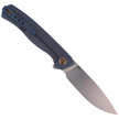 Nóż WE Knife Seer LE No 518/610 Blue Titanium, Rubber Silver (WE20015-2)