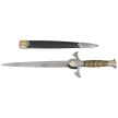Sztylet Decor Habitat Templar Dagger, Black/Gold ABS, Satin Stainless Steel (S0298)