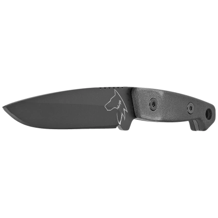 Nóż Turq Gear Wolf Drop Point Black G10 Full Cubic, HW Black, Cerakote Graphite Black Sleipner