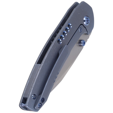 WE Knife Trogon Blue Titanium, Silver Bead Blasted CPM 20CV by Brian Brown (WE22002B-1)