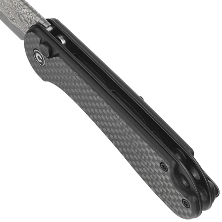 Nóż składany Civivi Button Lock Elementum II Carbon Fiber/Black G10, Damascus (C18062PB-DS1)