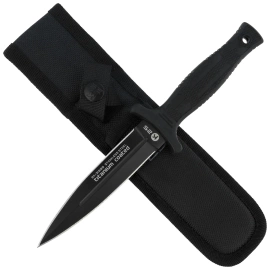 Nóż boot K25 RK-31699 Black Rubber, Black Titanium 7Cr17Mov