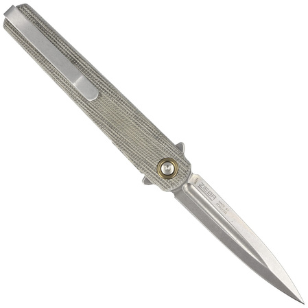 Nóż składany MKM Flame Light Dagger Green Micarta, Stonewashed M390 by Michael Zieba (MK FL02L-GC)