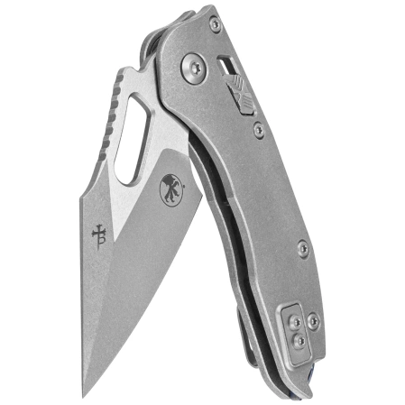 Microtech Marfione Select Stitch Ram-Lok S/E Knife Titanium, Double Vapor Blast HW, Stonewashed M390MK by Borka Blades and Tony Marfione (169RL-10MS2)