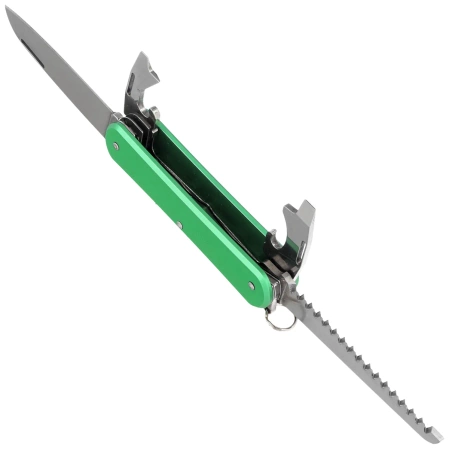 Fox Vulpis S4 OD Green Aluminium, Polished N690Co Pocket Knife (FX-VP130-S4 OD)
