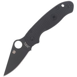 Spyderco Para 3 Knife Black FRN, Black DLC CTS BD1N (C223PBBK)