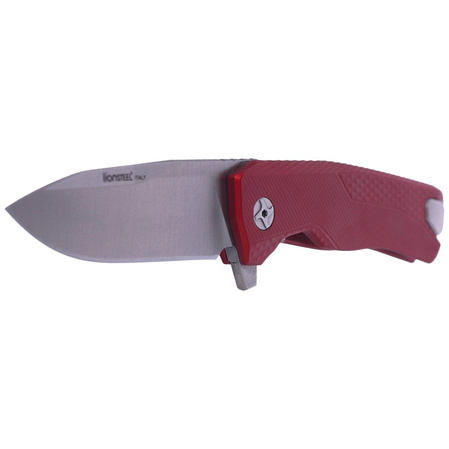 Nóż składany LionSteel ROK Red Aluminium, Satin M390 by Molletta (ROK A RS)