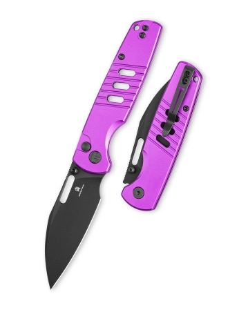 Nóż składany Bestechman Vector Purple Aluminium, Black PVD D2 (BMK15F)