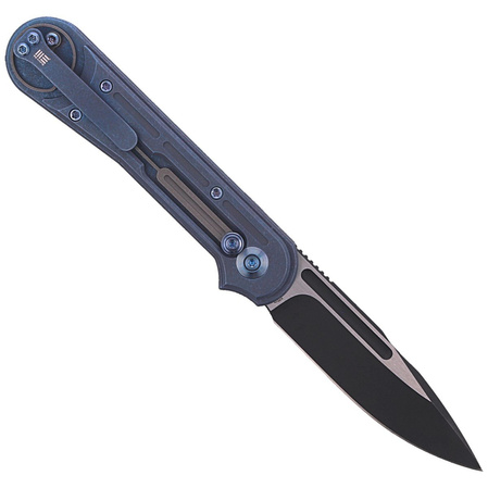 WE Knife Double Helix Blue Titanium, Black Stonewashed CPM S35VN (815C)
