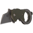 FOX Mini-TA Folding Knife FRN OD Green, Bead Blasted Blade (FX-536 Od)