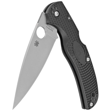 Spyderco Native Chief Black FRN, Satin CTS BD1N by Sal, Eric Glesser (C244PBK)