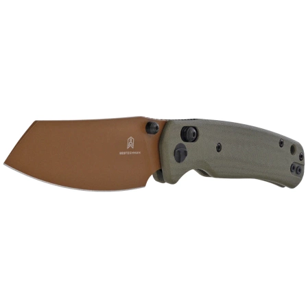 Bestechman Cicada's Wing OD Green G10, Gold 10Cr15MoV (BMK06C)