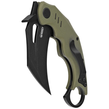 Nóż składany Kubey Wrath Green G10, Blackwashed 14C26N by MUZI Design (KU261F)
