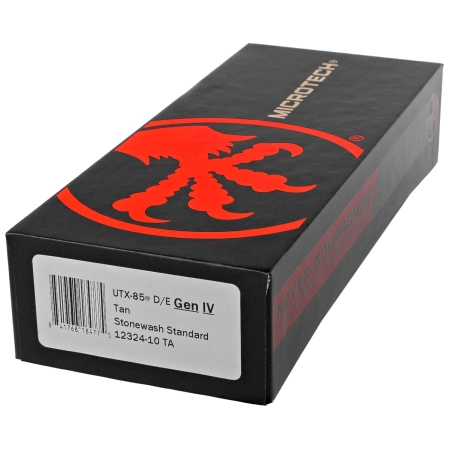 Nóż automatyczny OTF Microtech UTX-85 Gen IV D/E Tan Aluminium, Stonewashed M390MK by Tony Marfione (12324-10TA)