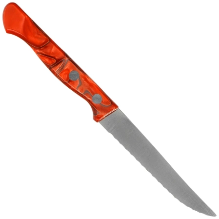 MAM Universal 100 Kitchen Knife Red Metakrilat, Serrated Stainless Steel (4311)
