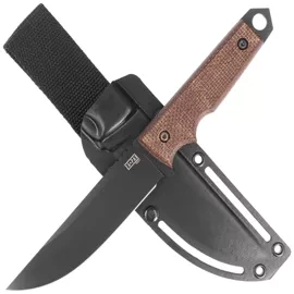 Nóż Za-Pas Urban Tactic Brown Micarta, Black Cerakote NMV (UT-CE-M-BR)