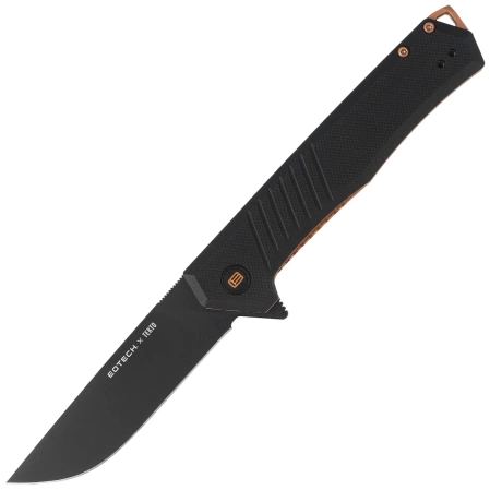 Tekto F1 Alpha Eotech Edition Knife Black G10, Bronze HW, Black D2