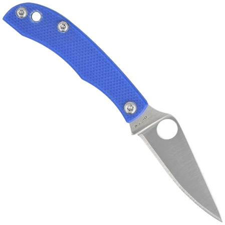 Nóż składany Spyderco Honeybee Blue G10, Satin 12C27 (C137GBLP)
