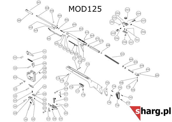 Fuse pin Hatsan MOD 33 - Torpedo 155, Dominator 200, Proxima (123)