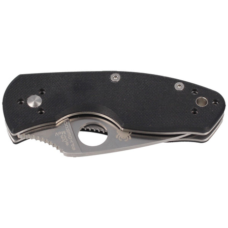 Spyderco Ambitious G-10 Black PlainEdge Knife (C148GP)