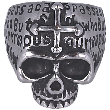 Tole 10 Imperial Skull Cross Ring Ø22 (09984-22)