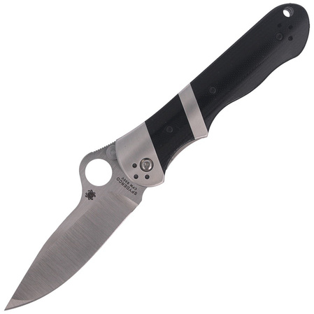 Spyderco Lil' Sub-Hilt G-10 Black Plain Knife (C224GP)